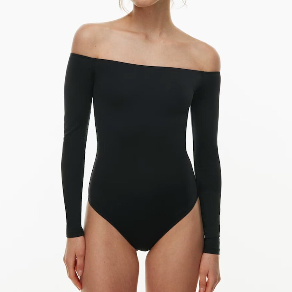 CONTOUR OFF-SHOULDER LONGSLEEVE BODYSUIT